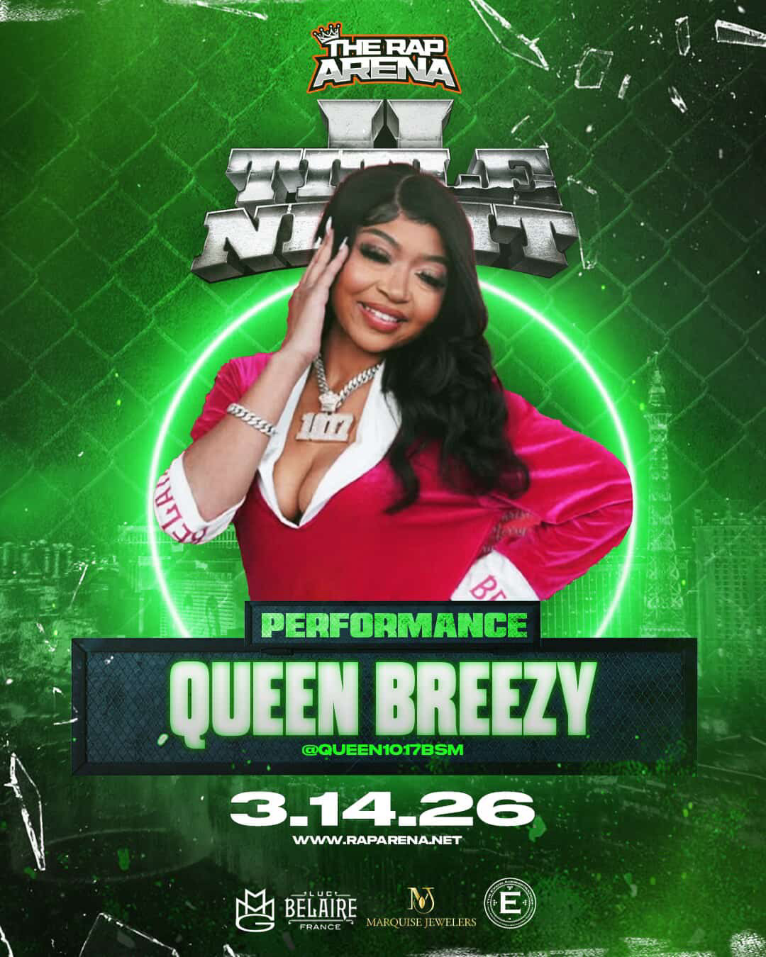 Queen Breezy Live at The Rap Arena | Las Vegas Hip-Hop Showdown | March 14, 2026
